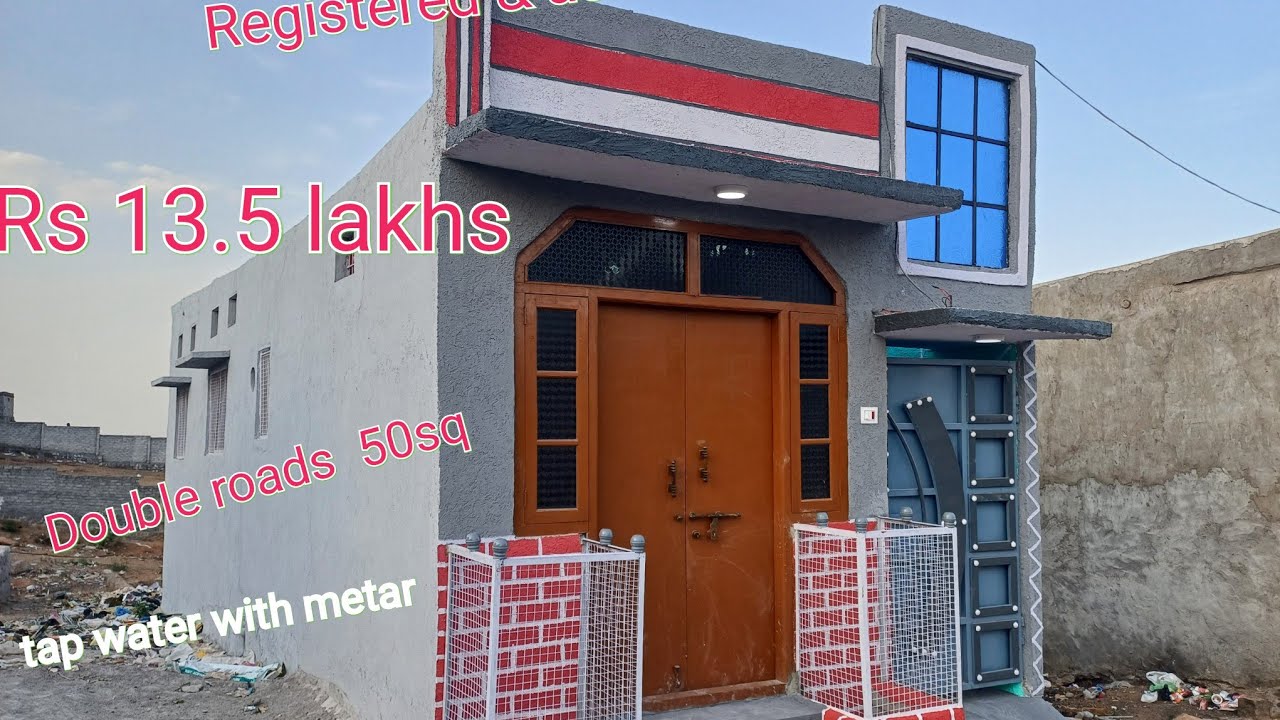 Registered 50sq double roads house  p ( 9642217714 )at venkatapuram  Rs 13.5 lakhs  with good  const