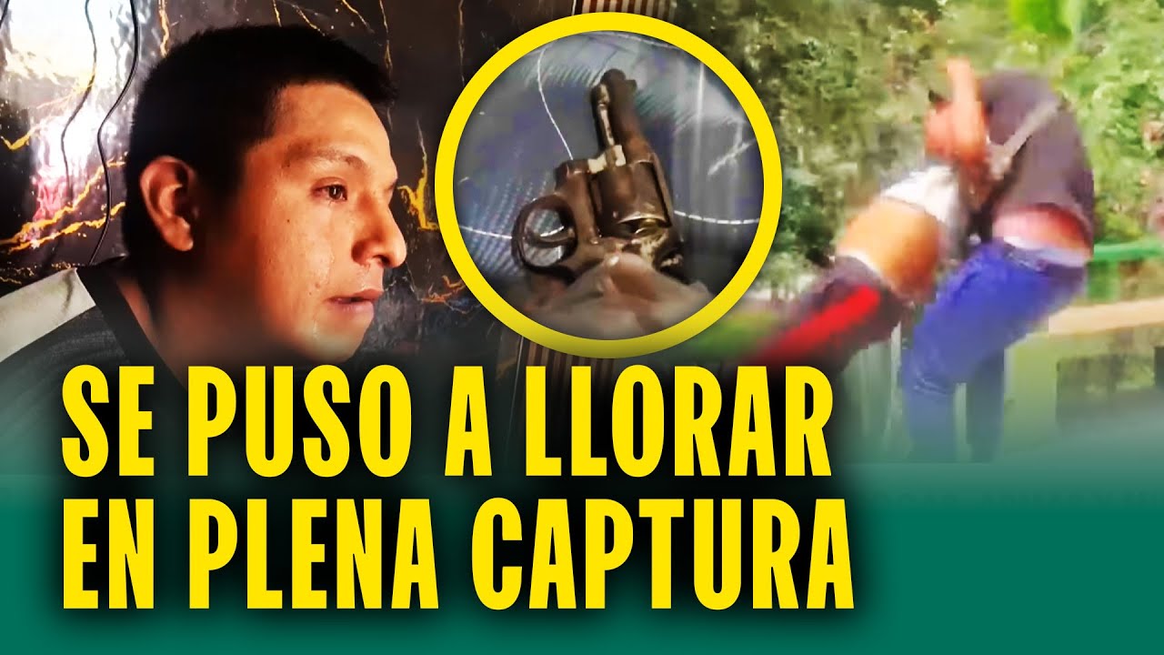Con drogas y armas cayó 'Garrita': Se puso a llorar el plena captura