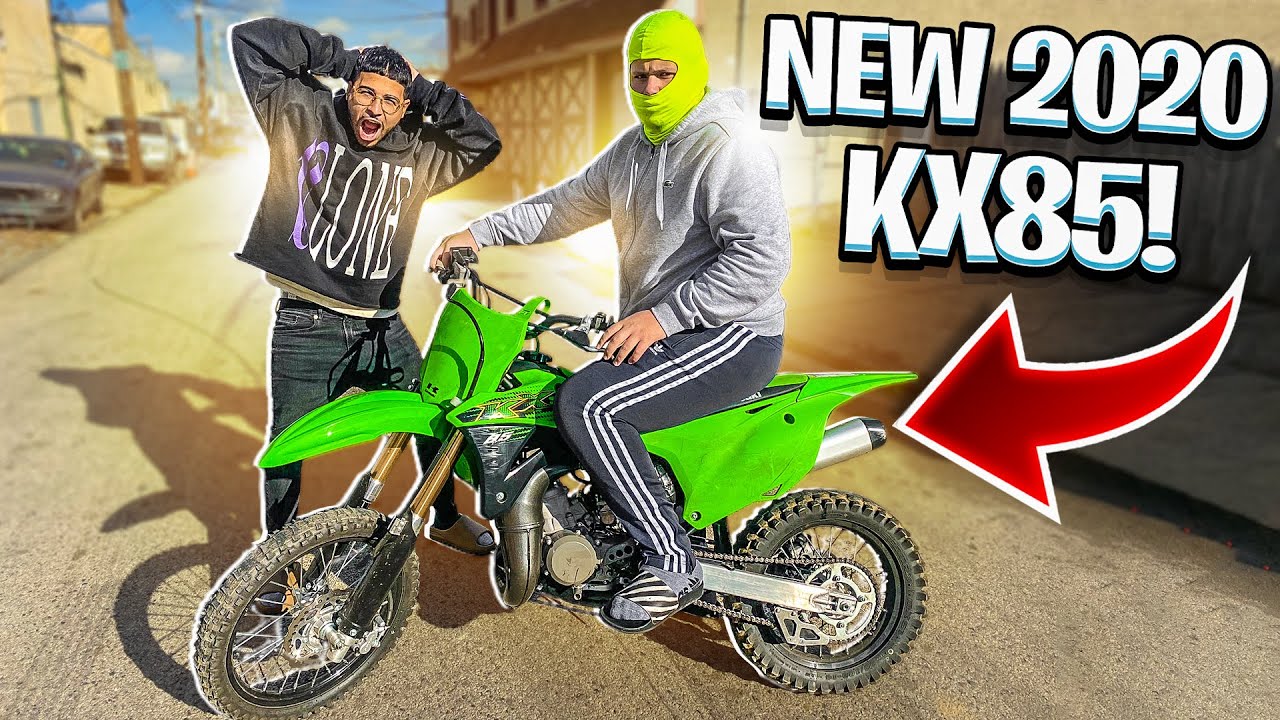 LITTLE BROTHER GETS A NEW 2020 KX85 DIRT BIKE ! | BRAAP VLOGS