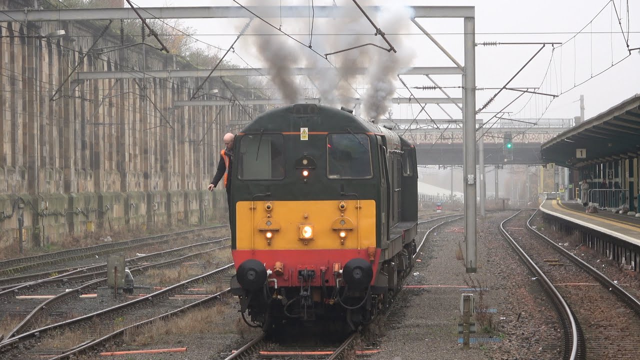 Class 20 issues and Heavy Freight: A Misty Day at Carlisle. Class 20s, 6s, 68s, 70, 88s  13 Nov 24