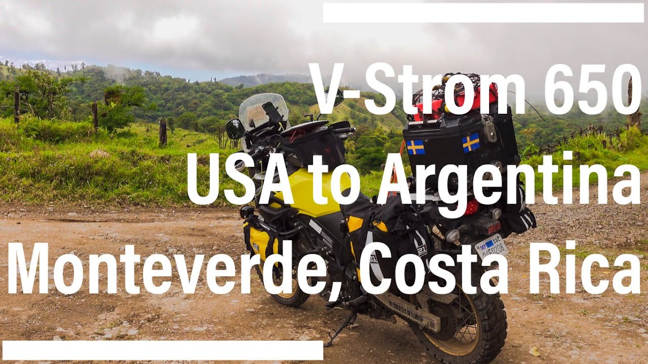 Costa Rica by motorcycle - Monteverde, Cloud Forrest - USA to Argentina on a V-Strom 650 - Ep16