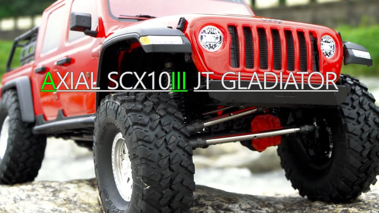 Axial SCX10 III JT Gladiator RTR first look & run - Gil's rc