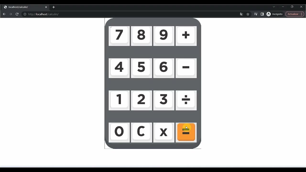 Calculadora Php HTML tutorial ejercicio parte 1 - Atom - xampp