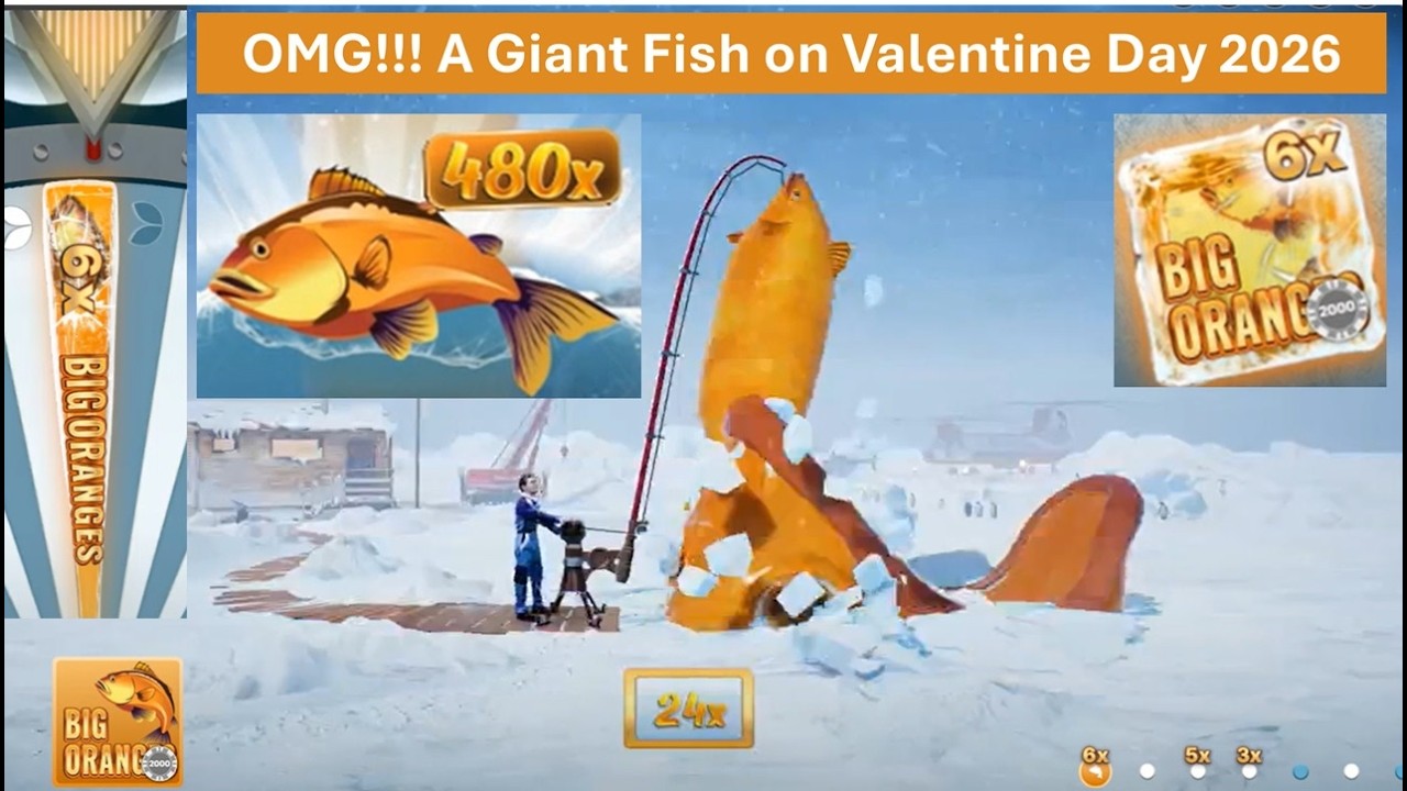 Ice Fishing Evolution | A Giant Fish Today with 480x on Orange | 2026-02-14