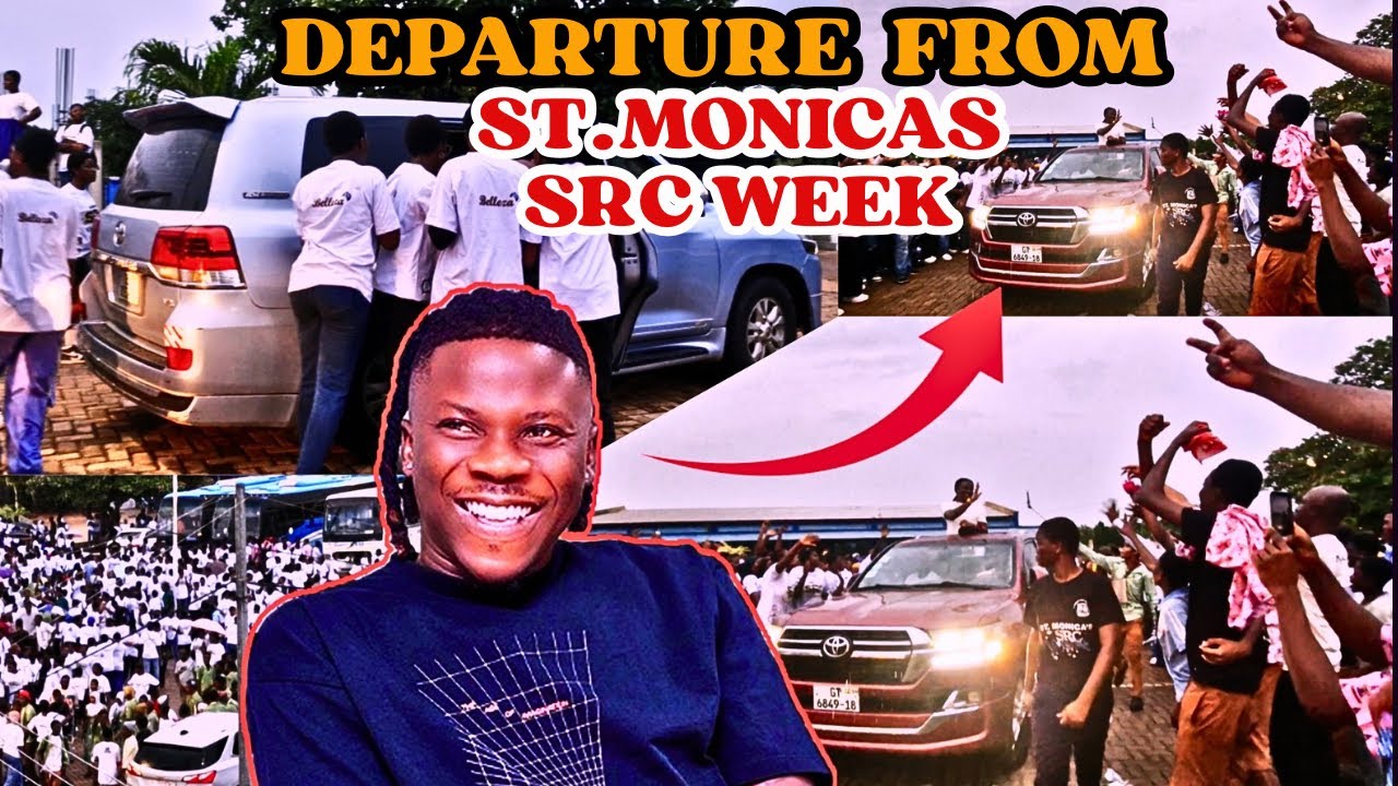 AMAZING DEPARTURE OF STONEBWOY FROM ST.MONICAS SHS SRC WEEK 2025 BEAUTIFUL SCENES @ MONISEC