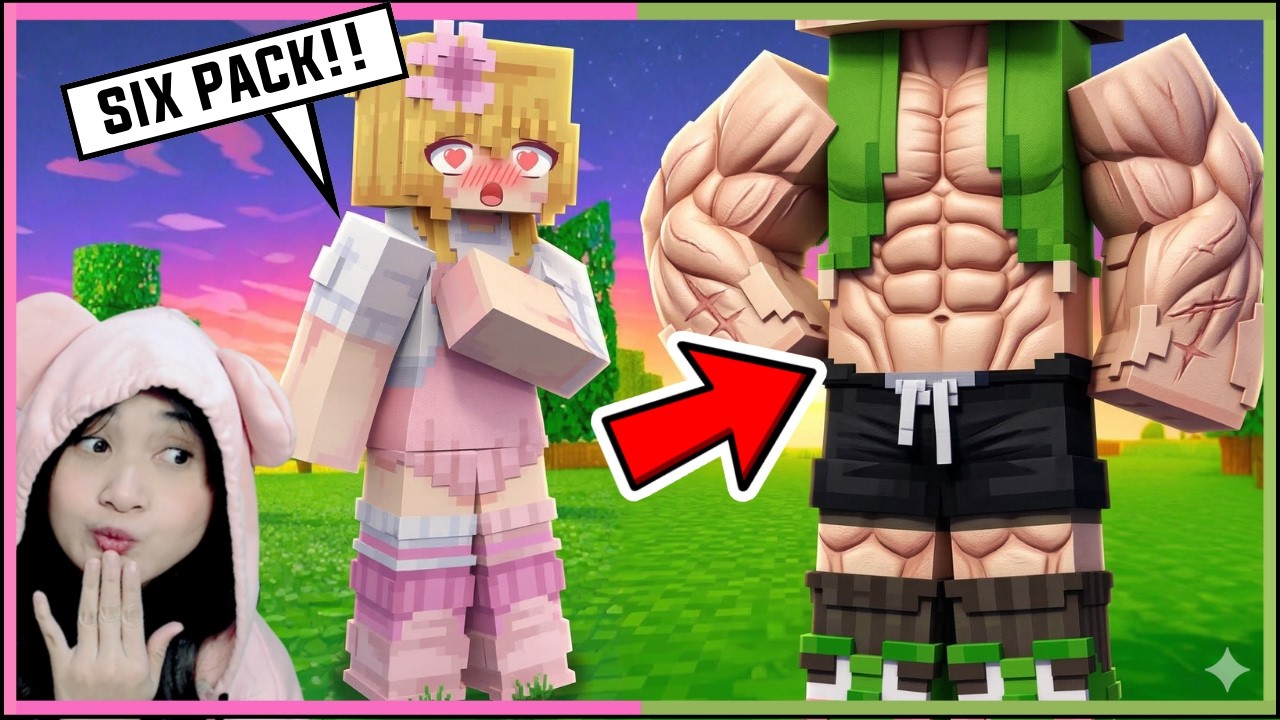 Popo Nyamar Jadi Cowok GANTENG dan BEROTOT ! (Minecraft)