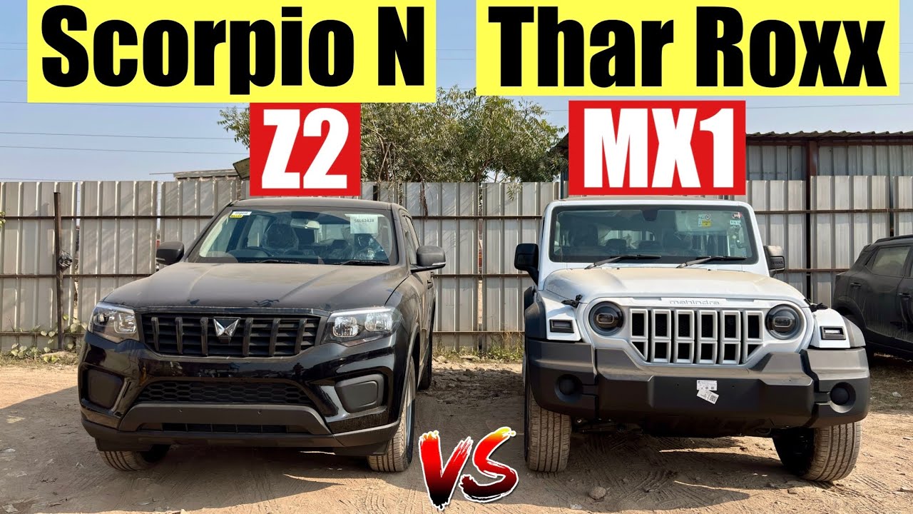Mahindra Scorpio N vs Thar Roxx Base Model | Detailed Comparison | Which One to Buy in 2026?