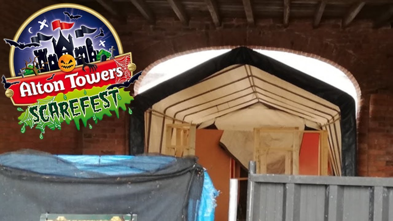 Alton Towers Scarefest 2019 Construction Vlog | The Attic, Darkest Depths and More!