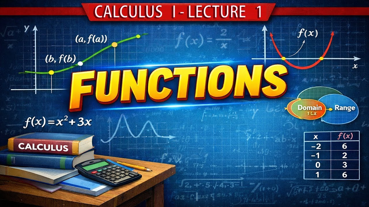 Calculus 1 Lecture 1 Functions | Easy Concept of Functions in Calculus