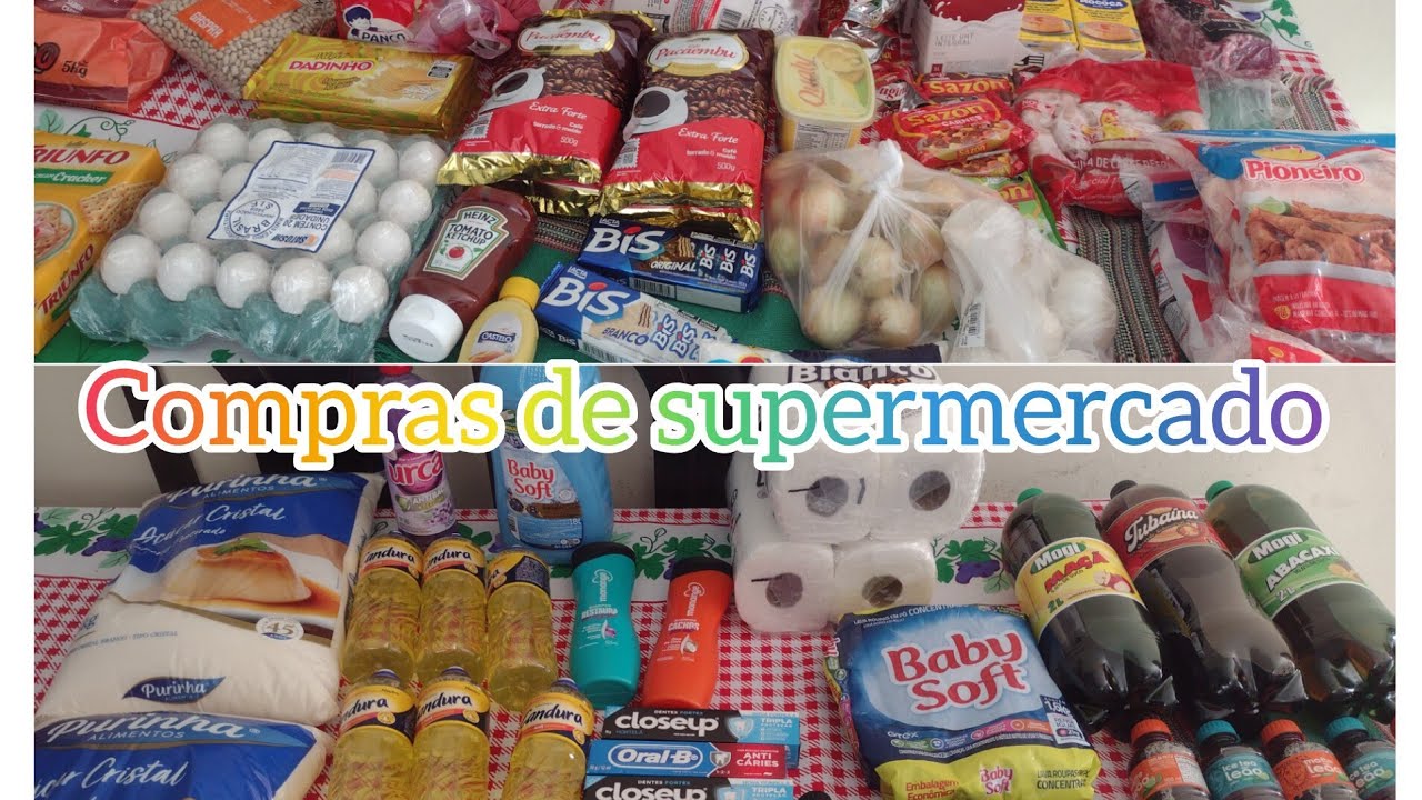 Compras do mês de supermercado