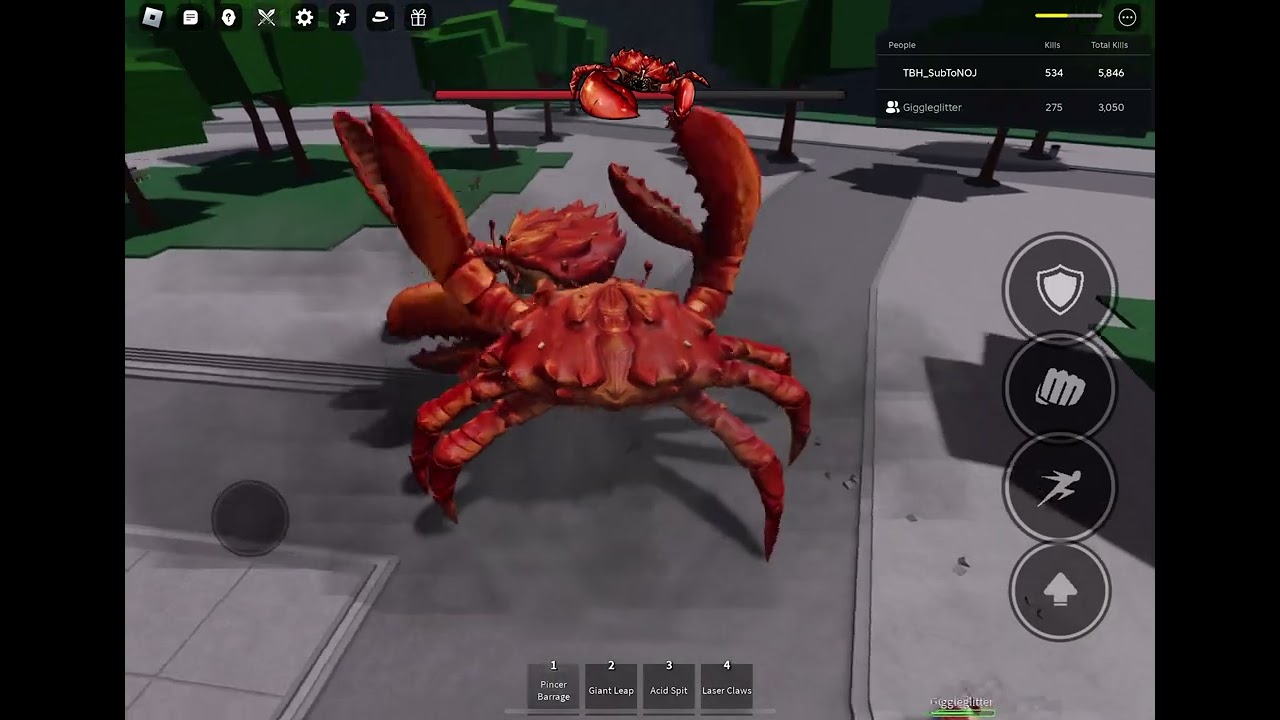 Playing as the crab + Tsb bm update + gojo wall combo