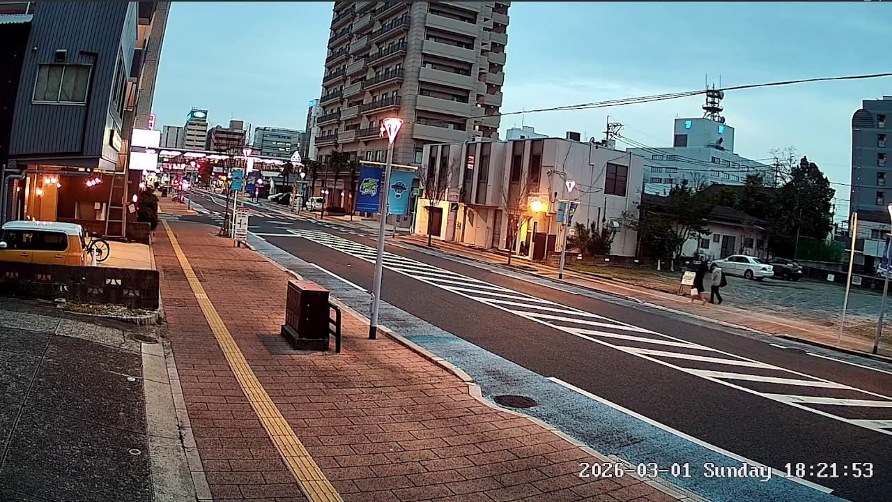 佐賀県佐賀市JR佐賀駅北口通りライブカメラ Saga Sagashi Live camera.world.cam