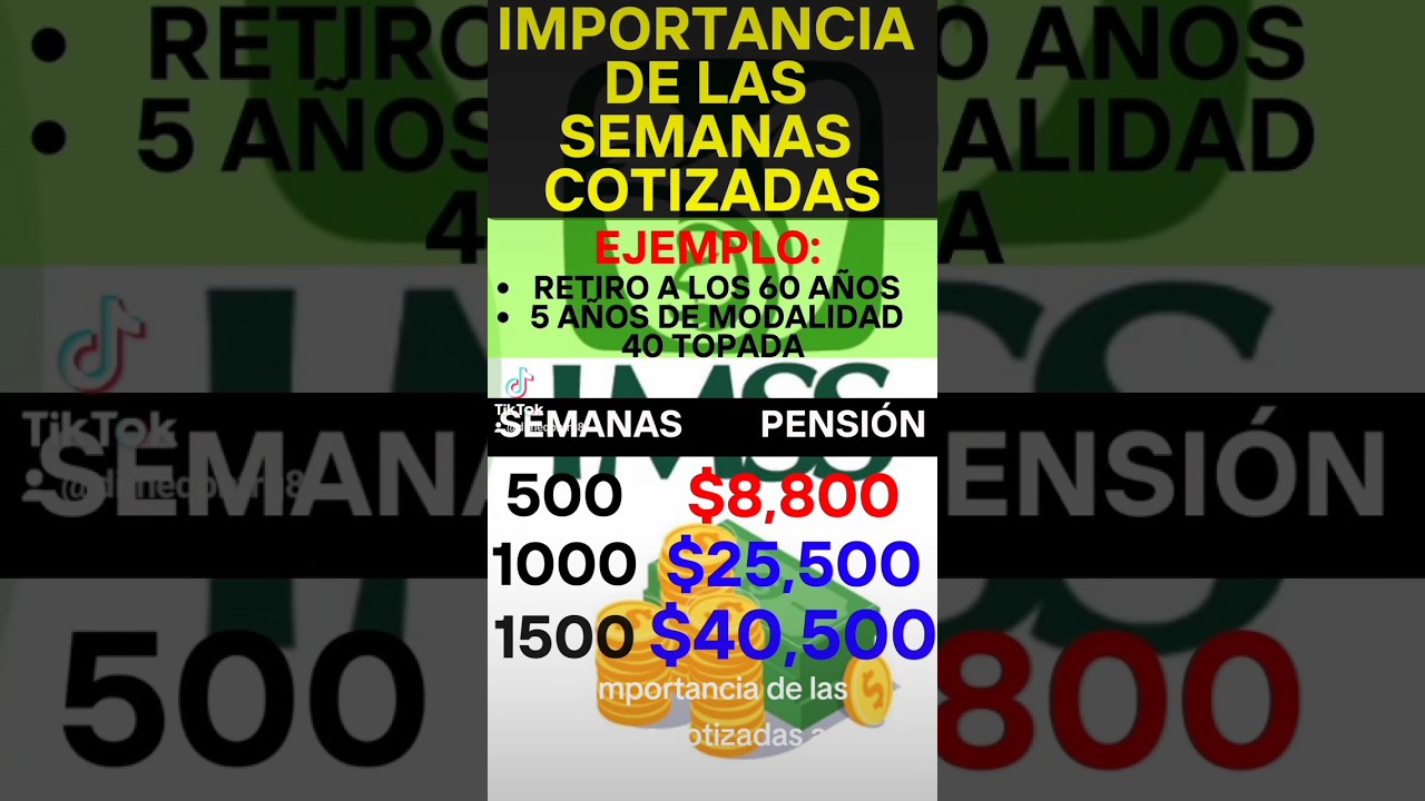 Importancia de Semanas Cotizadas IMSS para tu pensi&oacute;n con Modalidad 40