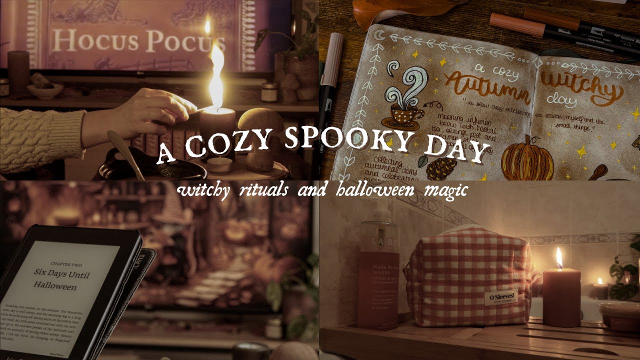 A cozy spooky day | witchy rituals and halloween magic 🎃✨🫧