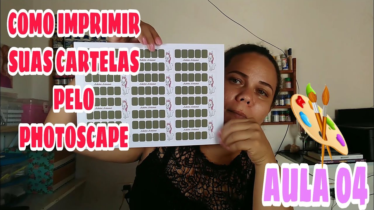 CURSO DE ADESIVOS - AULA 04 COMO IMPRIMIR CARTÕES PELO PHOTOSCAPE