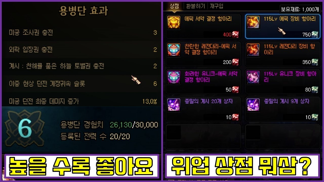 미궁과 위업 그리고 상급 던전은 파티로 가세요