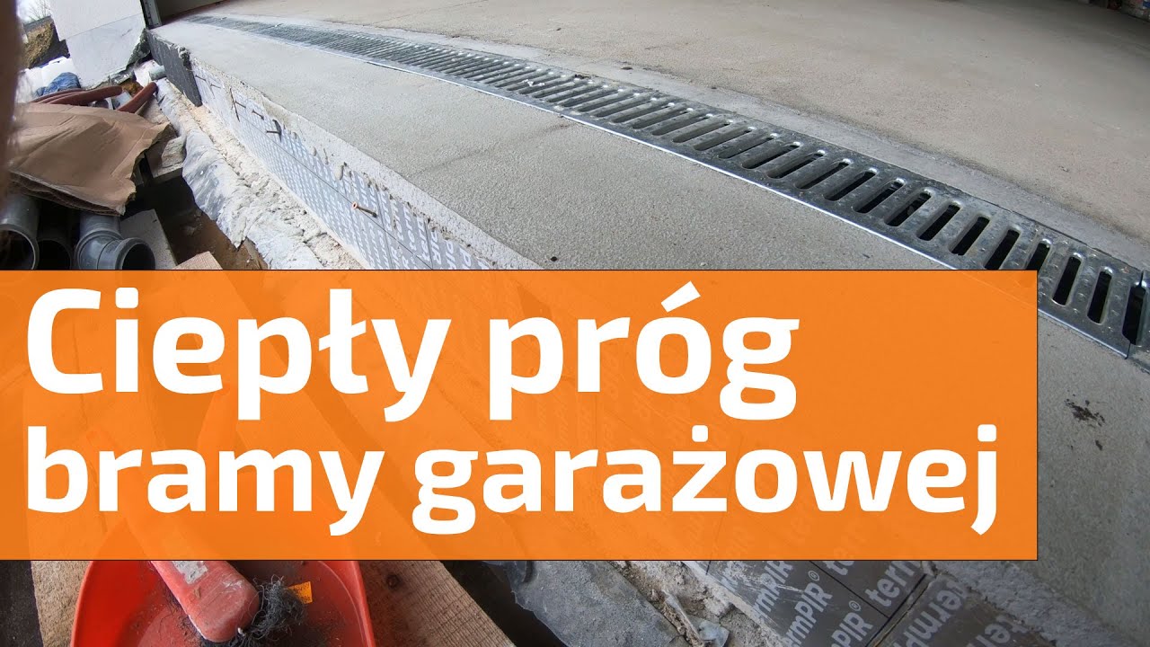 Ciepły próg bramy garażowej za 15% ceny
