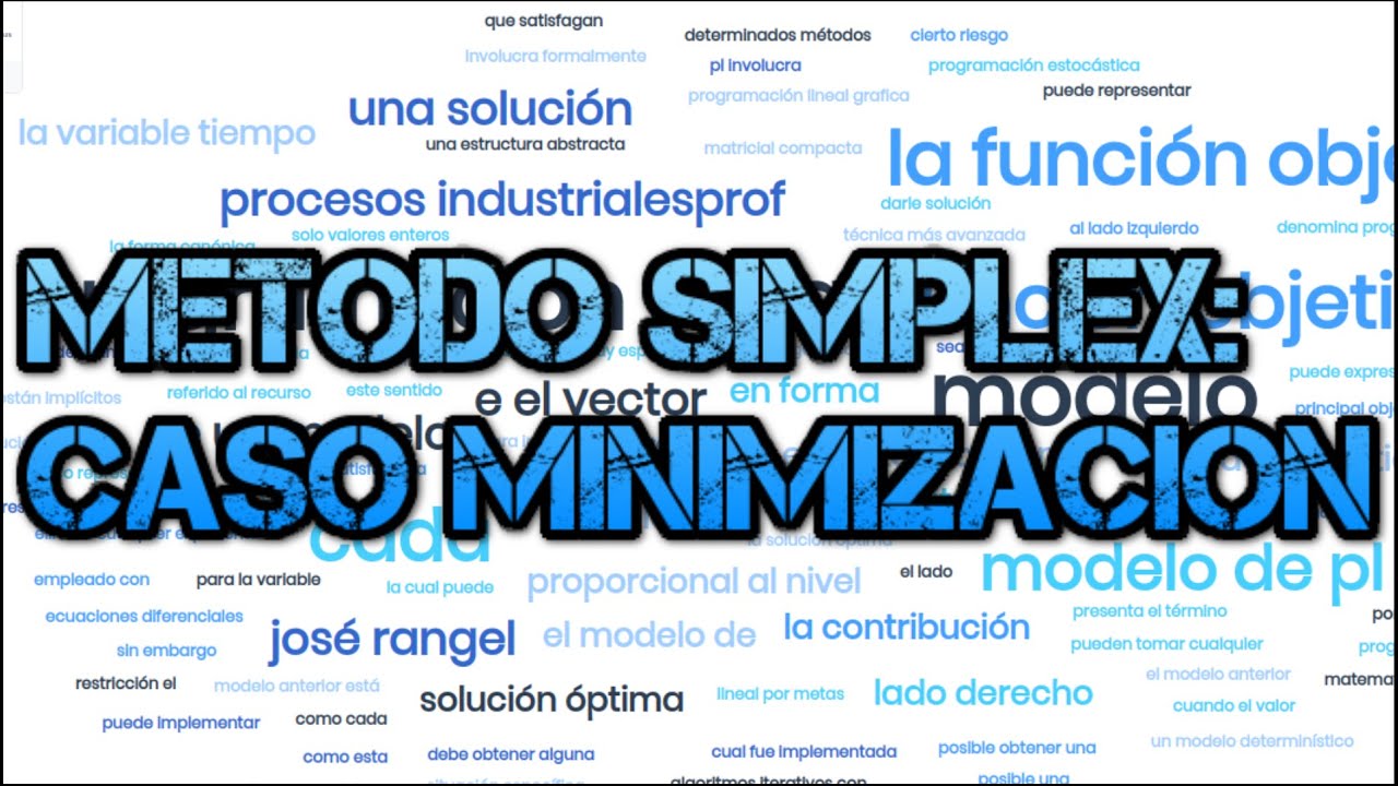Método simplex: caso minimización