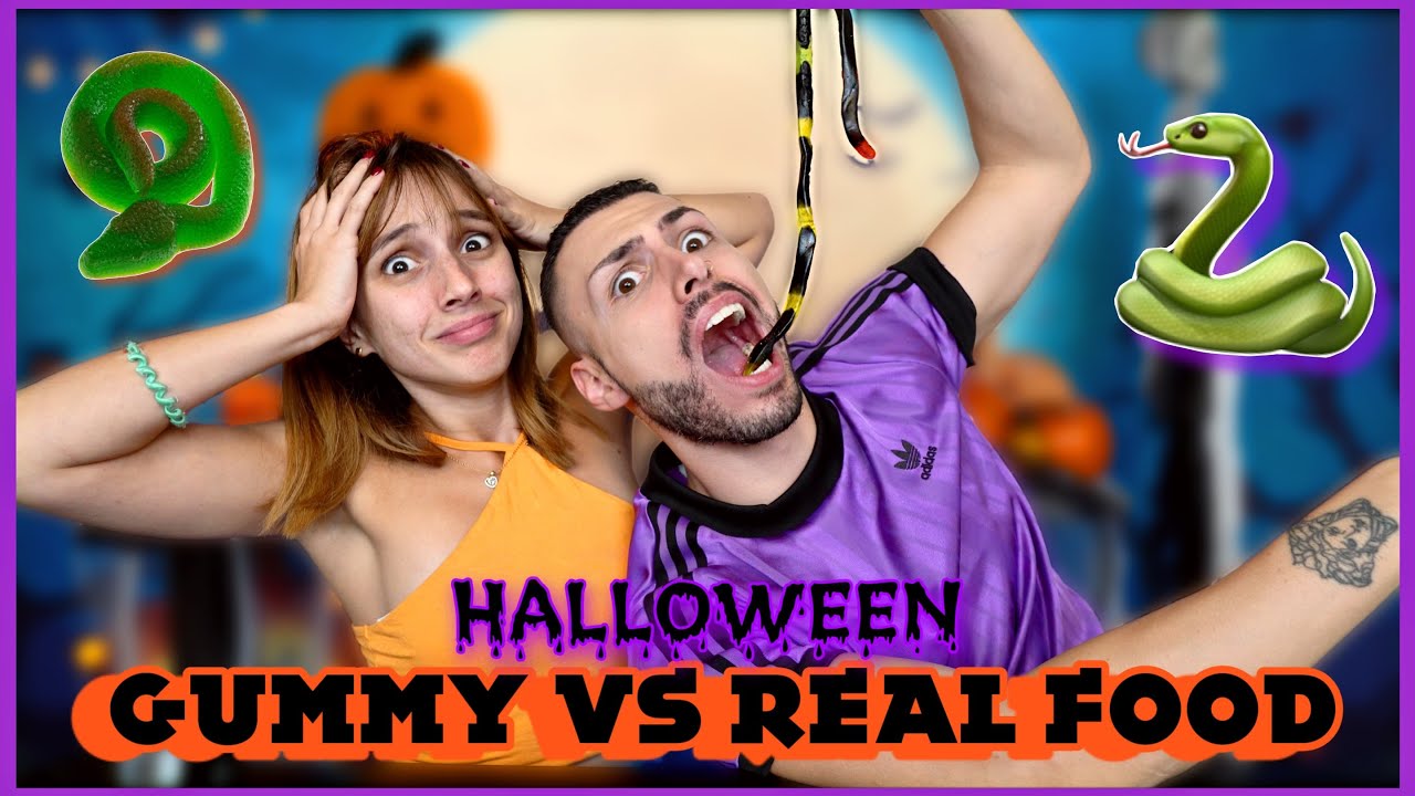 Halloween Gummy VS Real Food  feat. @MariannaGrfld  | Tsede The Real