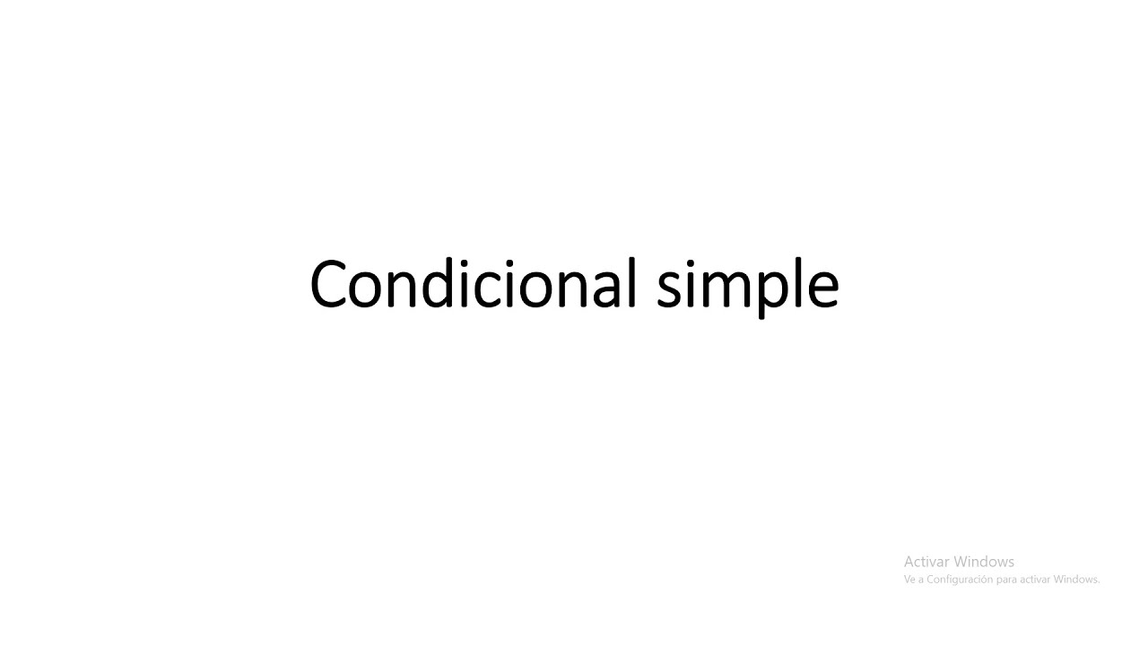 condicional simple en pseudocodigo