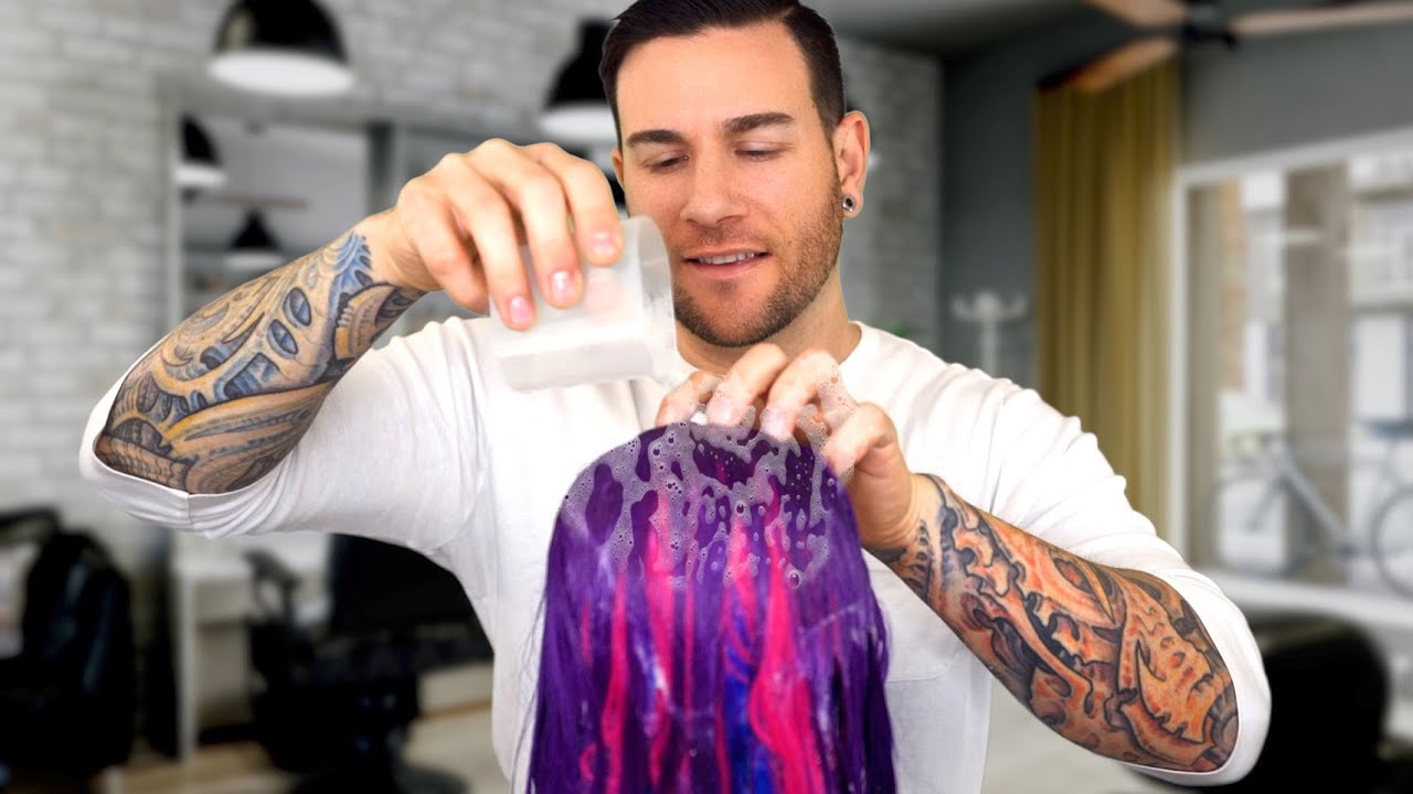 ASMR | Hairdresser Shampoo & Massage Your Color Treated Hair | Male Soft Spoken Voice