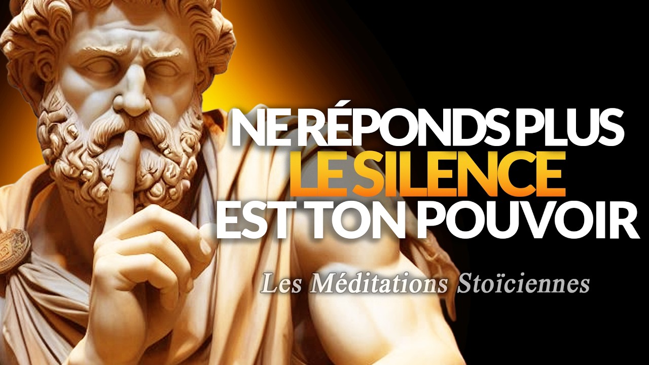 NE POURSUIS PLUS PERSONNE… TON SILENCE FERA LA DIFFÉRENCE – STOÏCISME