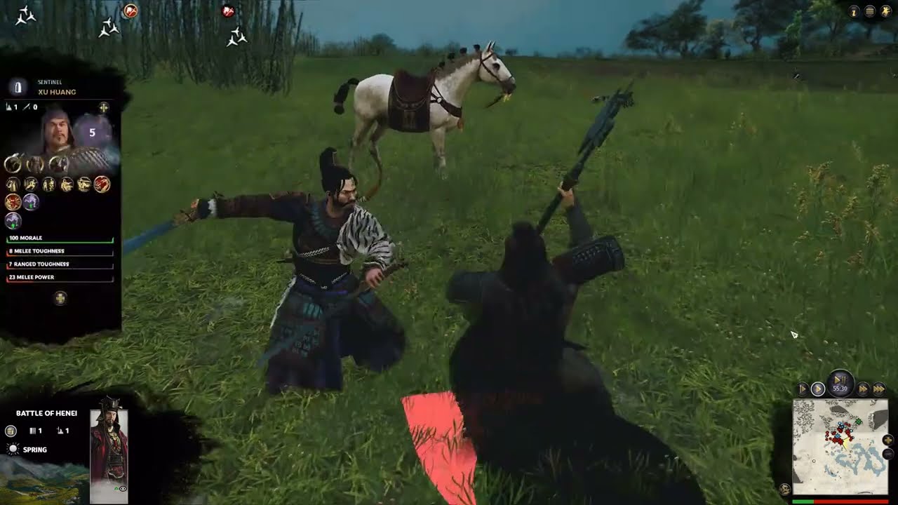 Xu Huang vs Yan Baihu Maxed Out All Units Battle Of Henei - Total War Three Kingdoms