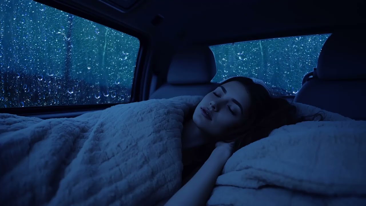 Night Rain for Stress Relief and Relaxation