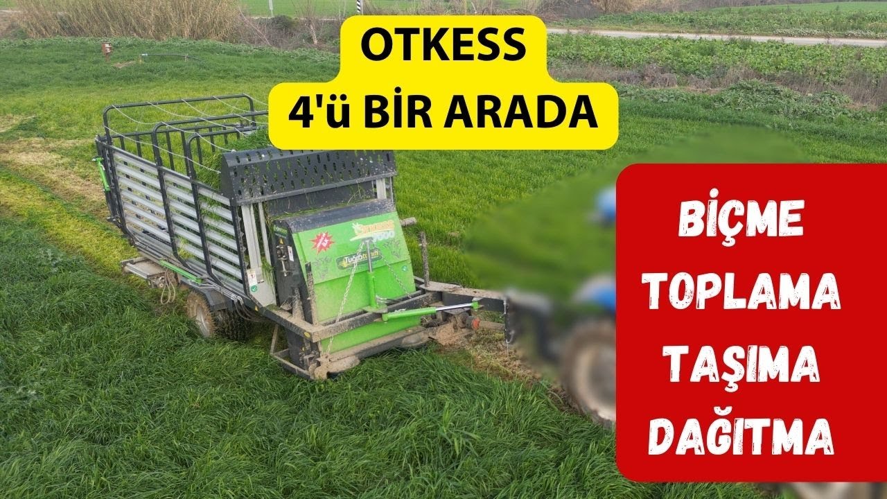 OTKESS Türkiye'de Bir İlk Reygrass, Biçme, Toplama, Taşıma ve Dağıtma Tek Makina