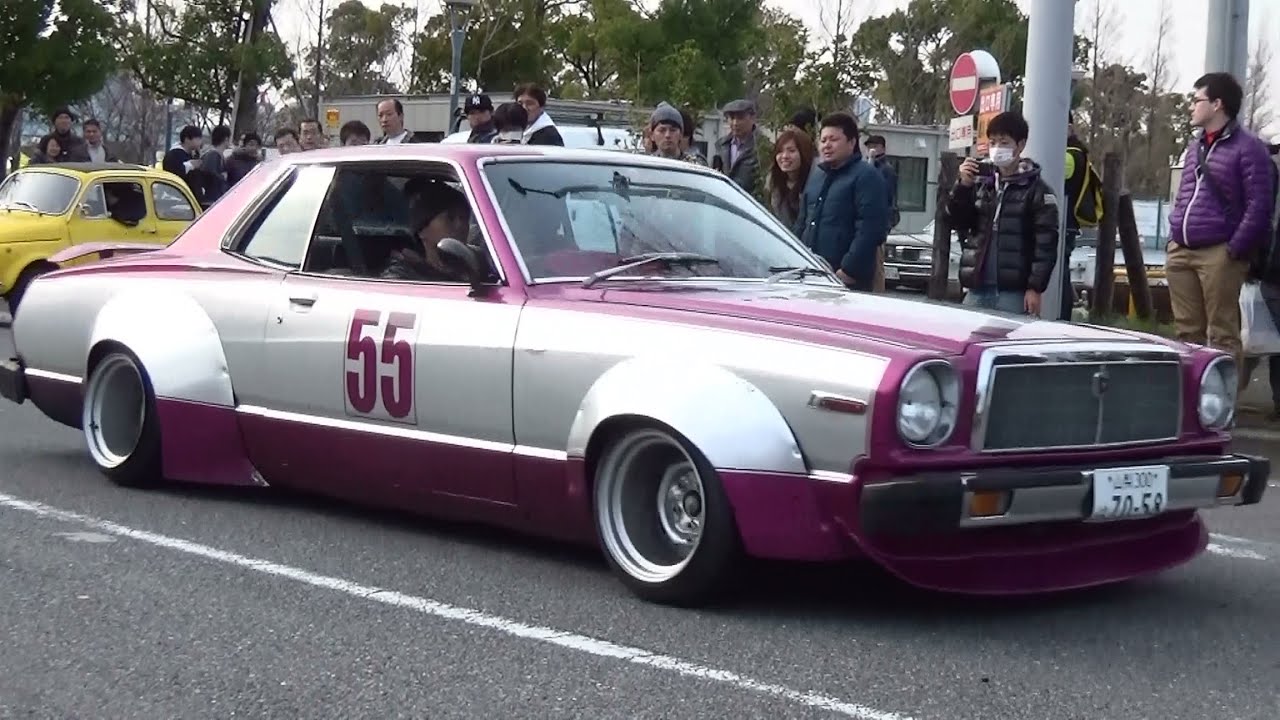 ニューイヤーミーティング2015～街道レーサー 旧車 族車 チバラギ シャコタン 直管 竹やり コール①