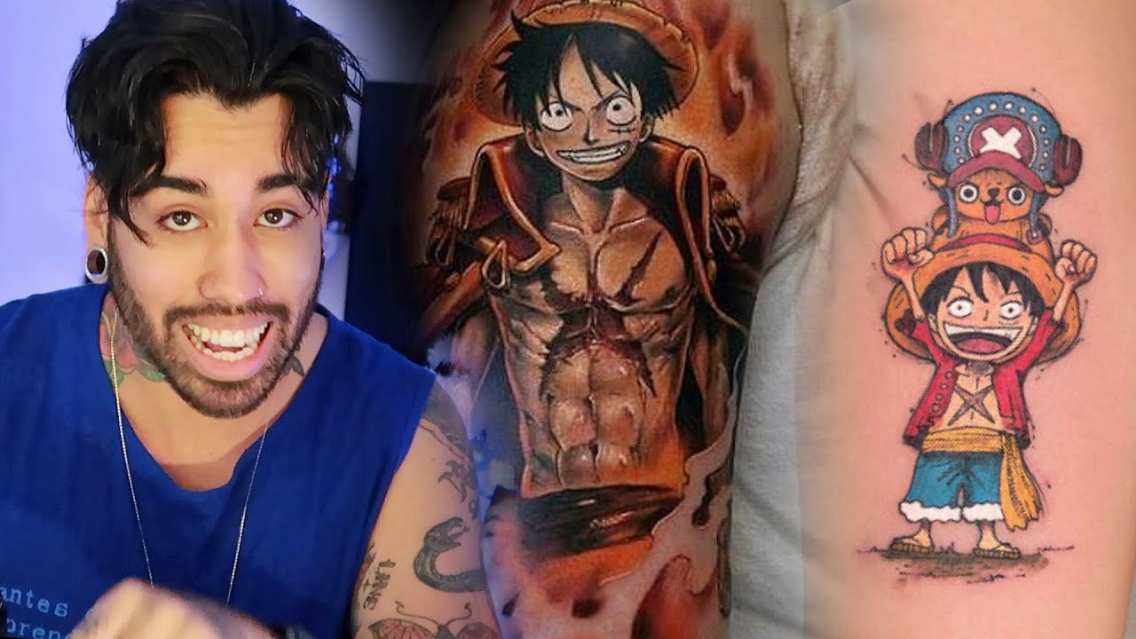 AS MELHORES TATUAGENS DE ANIME DO MUNDOOO