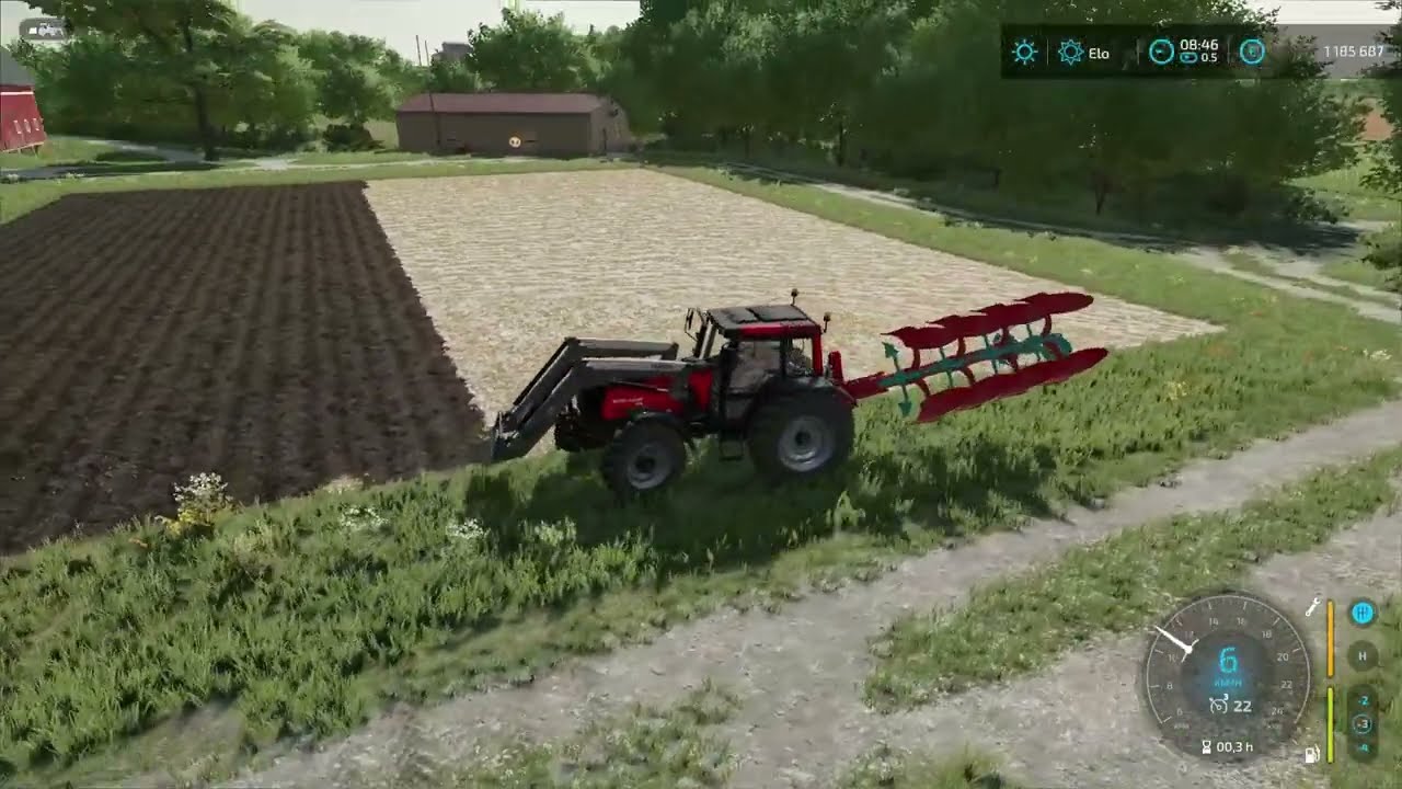 Farming Simulator 22 | Elmcreek #4 – Kyntöä Valmet 8750