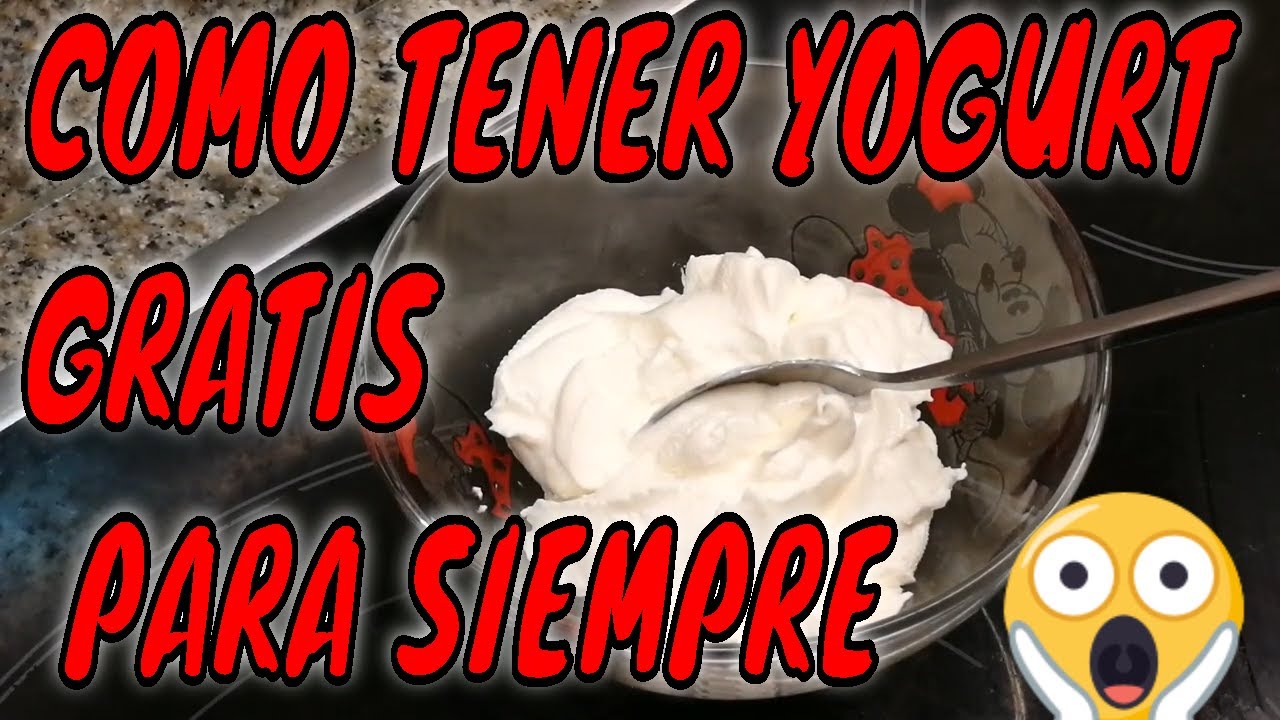 💢💢💢YOGURT NATURAL GRATIS CON SOLO 2 INGREDIENTES💢💢💢SALUDABLE Y SUPER FÁCIL  SIN MÁQUINA💢💢