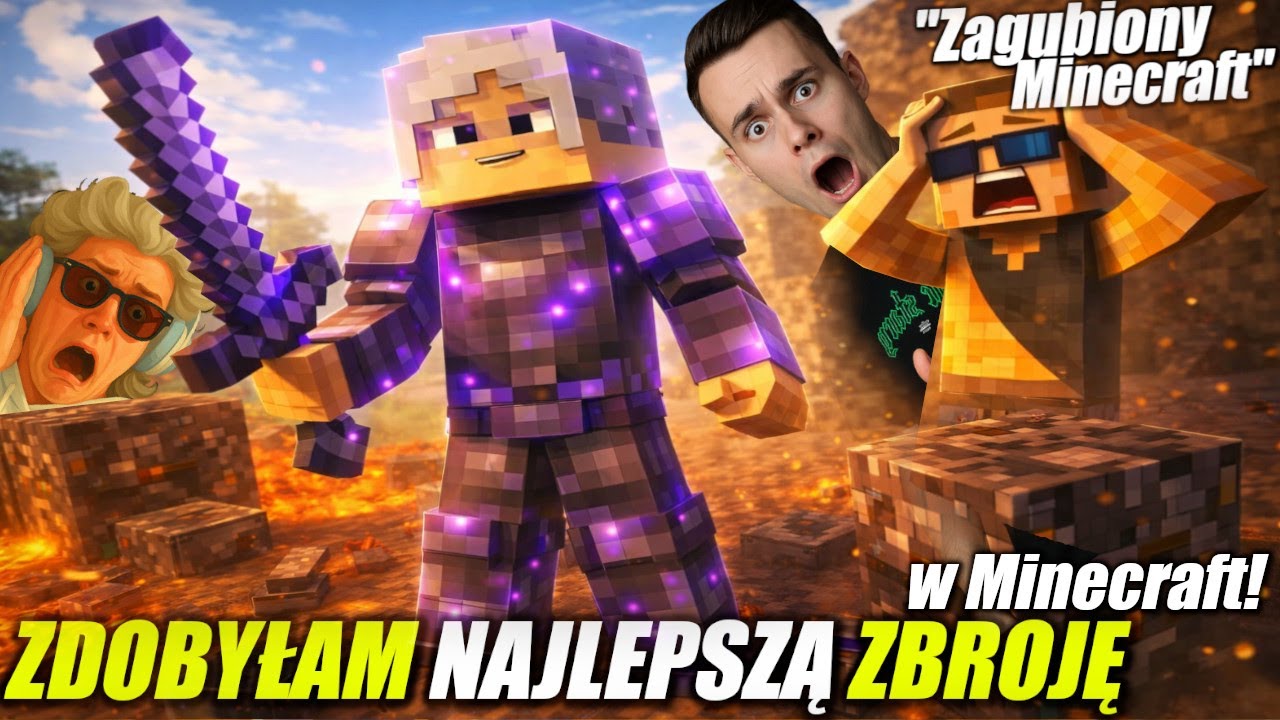 ZROBIŁAM NAJLEPSZĄ ZBROJĘ!😱-Reakcja Koliza i Szukanie Netherytu! 