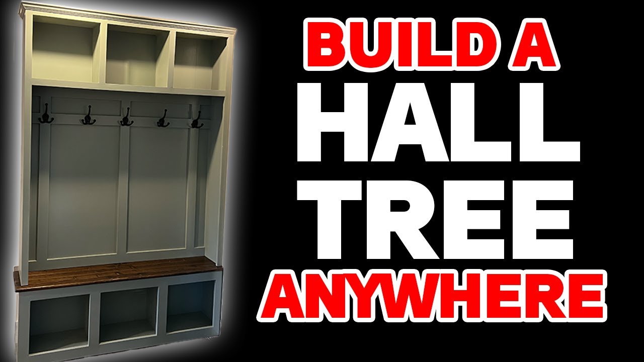 Building a Custom Hall Tree   |   Mud Room Hall Tree DIY