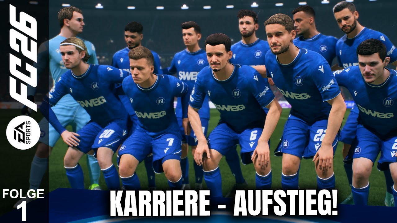 Das ZIEL ist KLAR! WIR wollen mit dem KSC AUFSTEIGEN! | EA FC26 ⚽ | #01 | LET'S PLAY | 🔴LIVE