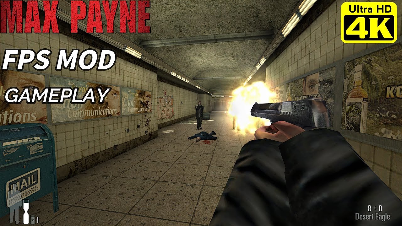 Max Payne FPS Mod PC Gameplay 4K