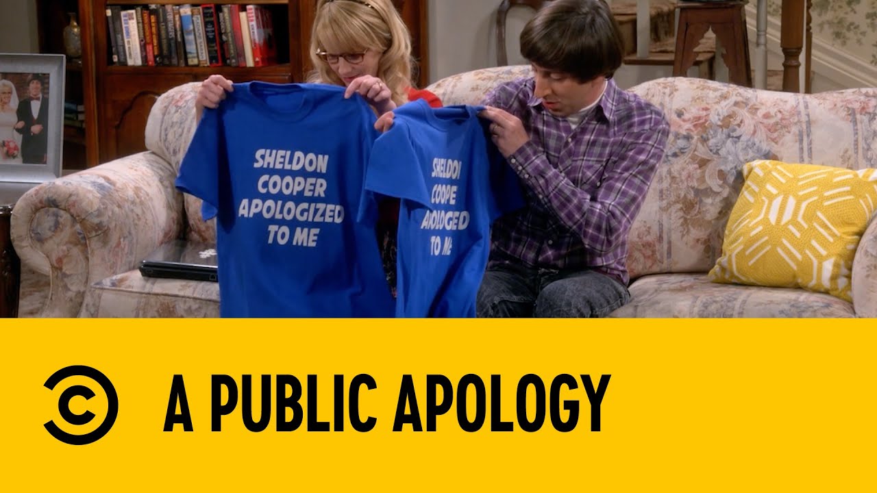 A Public Apology | The Big Bang Theory | Comedy Central Africa