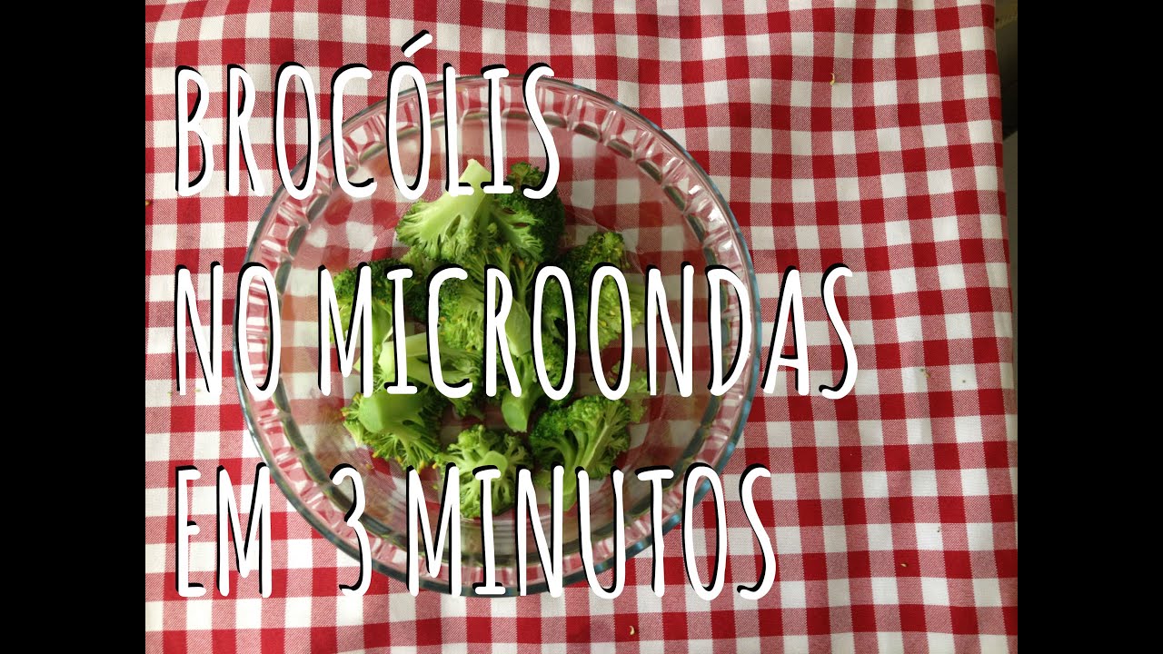 Brócolis no microondas em 3 minutos!!
