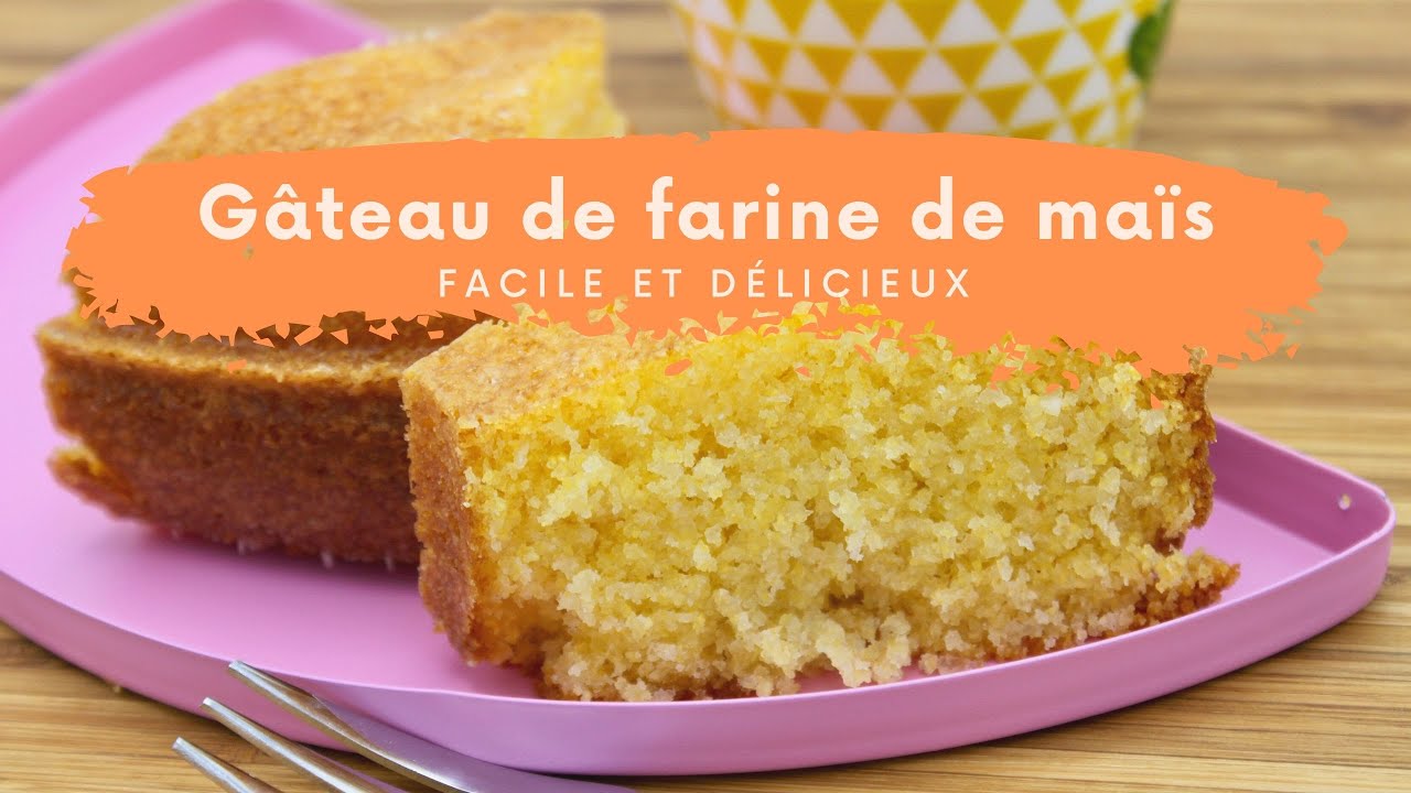 Gâteau de farine de mais - facile, rapide et délicieux