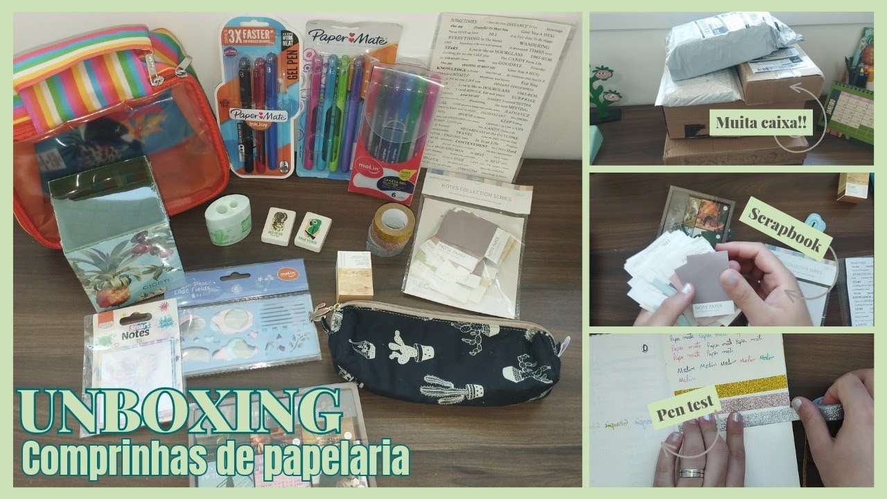 Compras de papelaria 2024 | Cícero, papelaria unicórnio e muito mais 🤓
