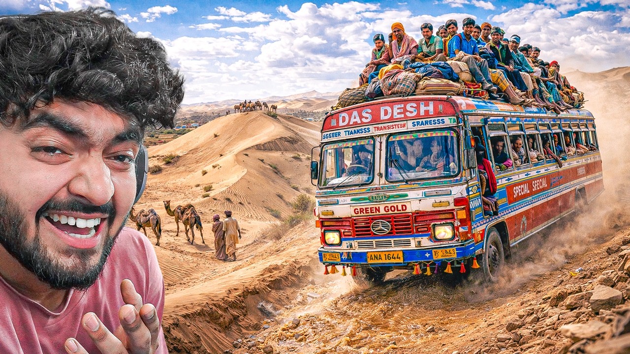 CRAZY DRIVER CONQUERS THE DEADLY DESERT ROUTE!