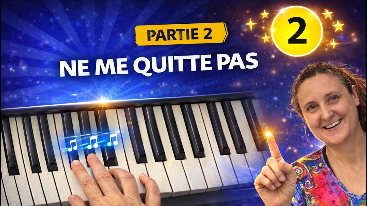 🎹 Ne me quitte pas - Tuto Piano (Partie 2) 🎶