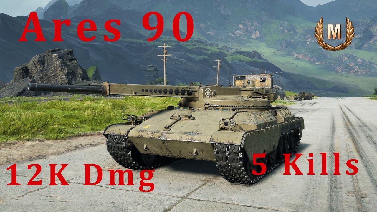Ares 90 12K Dmg 5 Kills - World of Tanks