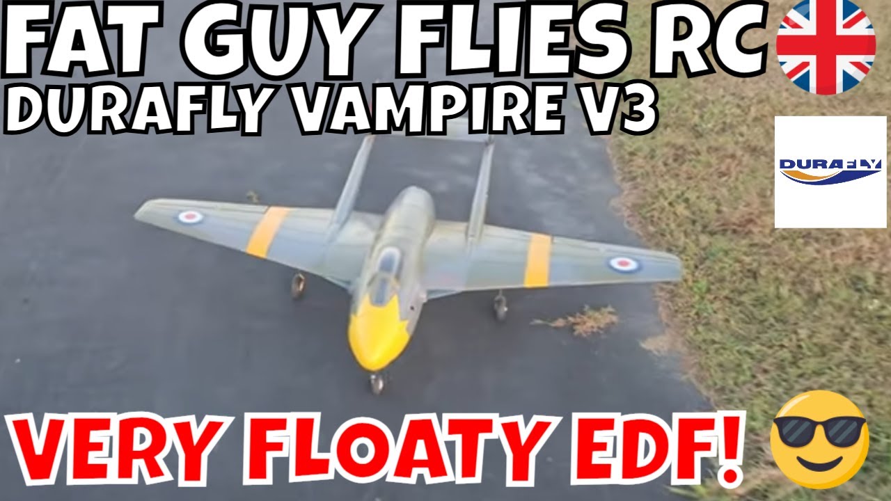 DURAFLY VAMPIRE V3 ОЧЕНЬ ПЛАВУЧИЙ EDF! от FGFRC #rcfly #aviation #rcjets