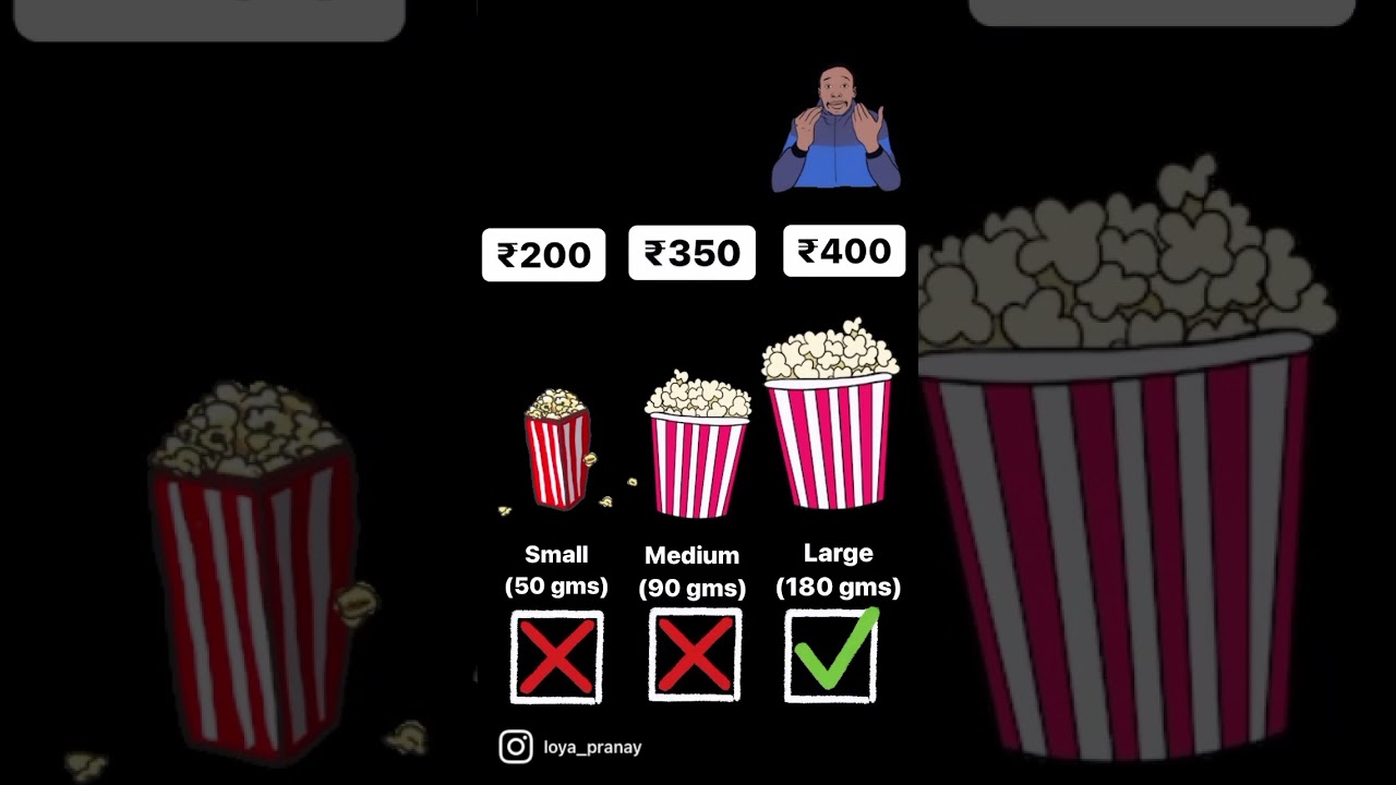 Exposing How PVR tricks you| Popcorn is a scam| #pvr #movie #popcorn #shorts #youtubeshorts