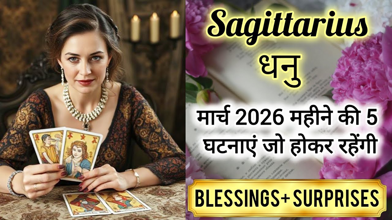 🎉 SAGITTARIUS ♐ धनु राशि 🏆 मार्च 2026 की 5 घटनाएं 🎁DHANU Rashi MARCH 2026 💯✨ #sagittarius