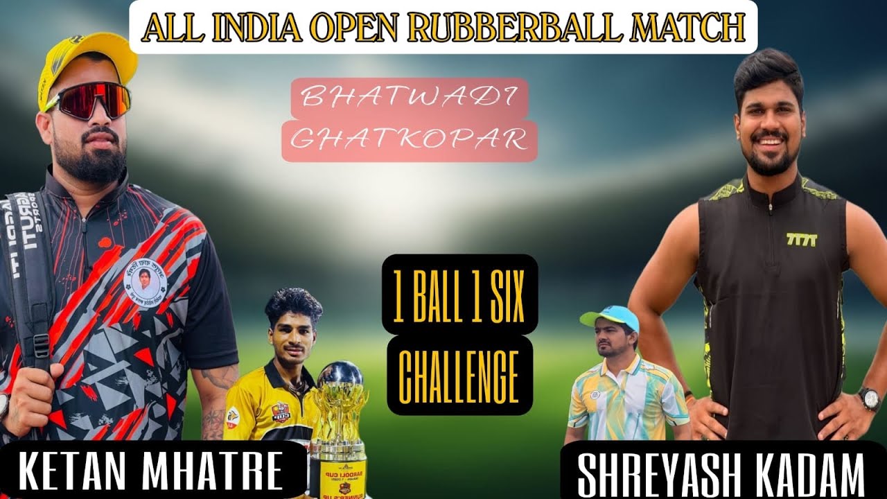 SHREYAS KADAM| KETAN MHATRE KO MILA 1 BALL 6 MARNE KA CHALLENGE| RUBBERBALL TOURNAMENT|TENNISCRICKET