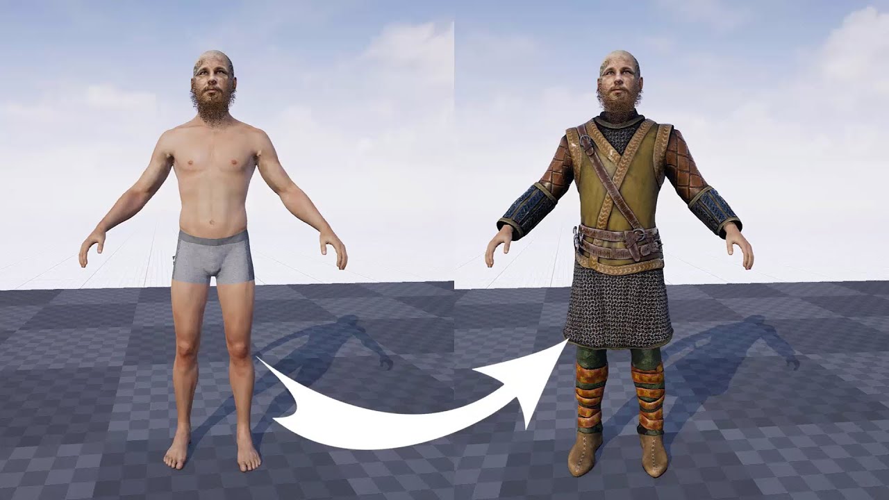 Custom clothes for metahuman in unreal engine Using Metatailor free version