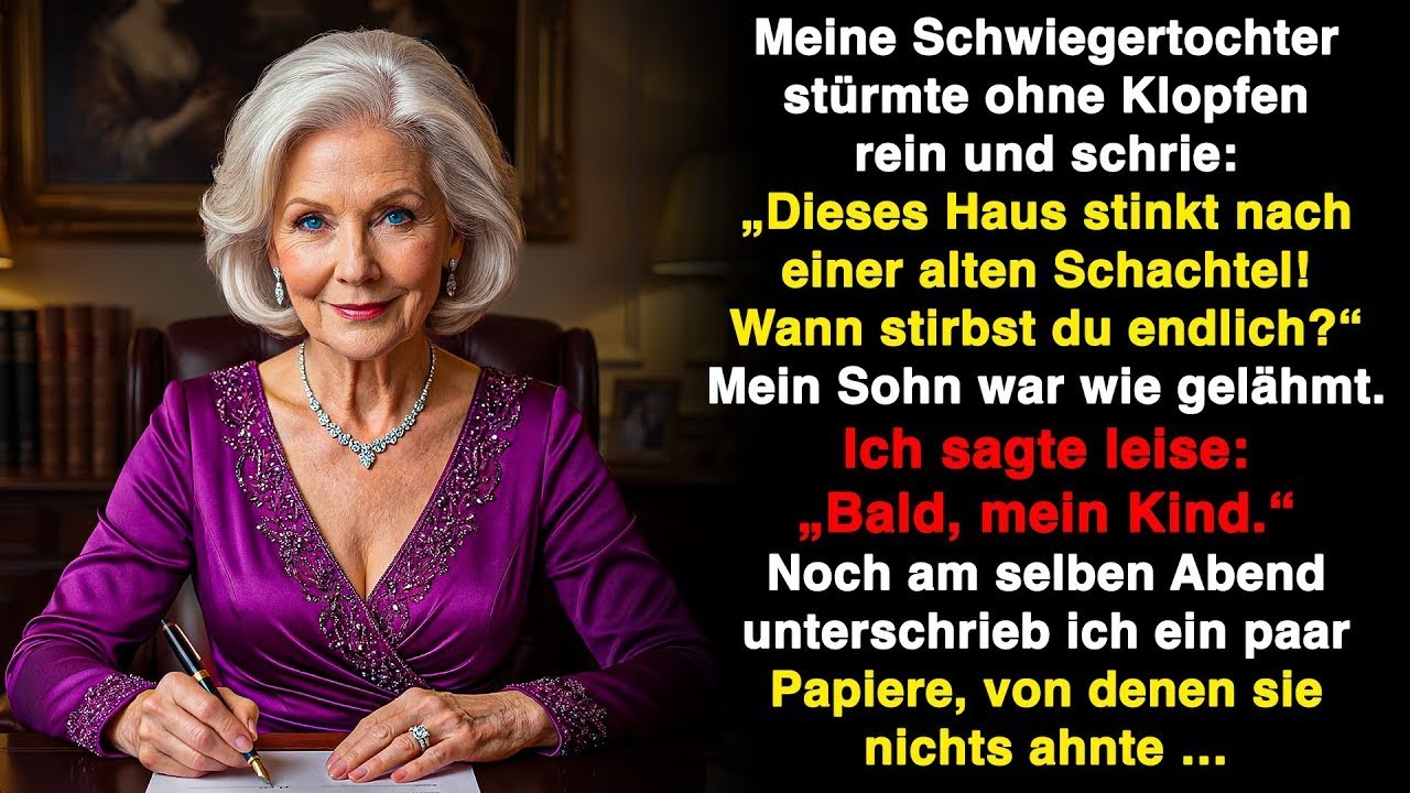 „Dieses Haus stinkt nach einer alten Schachtel! Wann stirbst du endlich_“ Mein Sohn war wie erstarrt